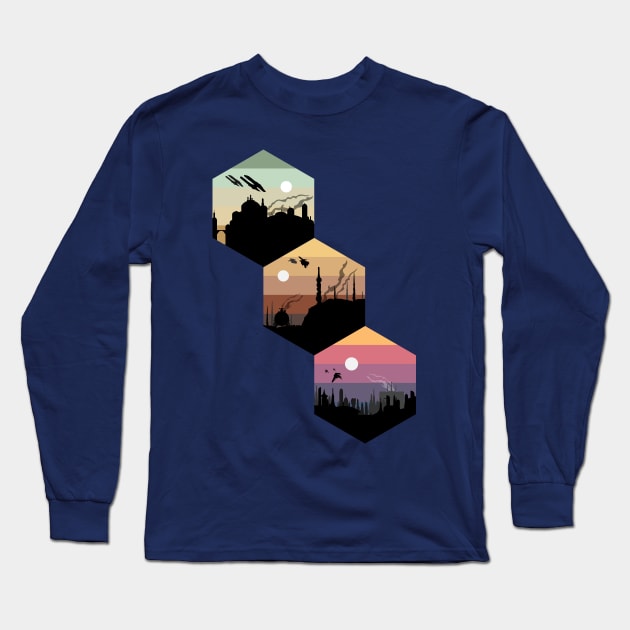 The Prequel Trilogy Long Sleeve T-Shirt by xwingxing